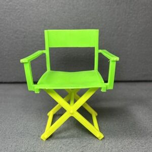 Vintage-Style Doll Director's Chair Toy Accessory for Barbie / Fashion Dolls
